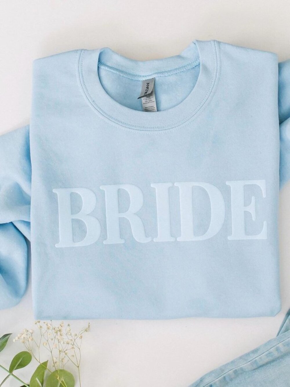 BRIDE Light Blue Crewneck Sweatshirt